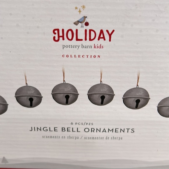Pottery Barn Kids Rustically Charming Silver Jingle Bell Ornaments - Picture 14 of 16